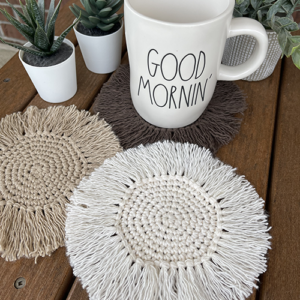 Boho Crochet Coaster